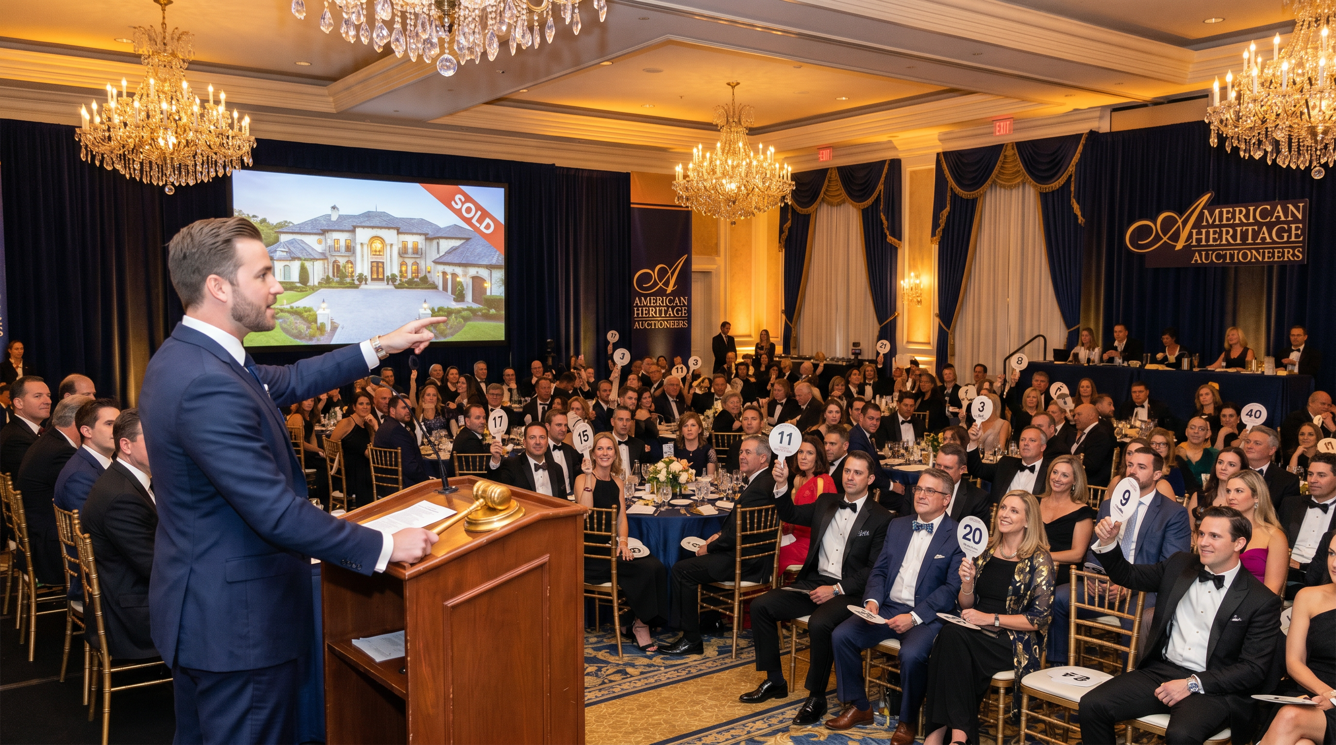 American Heritage Auctioneers live auction event